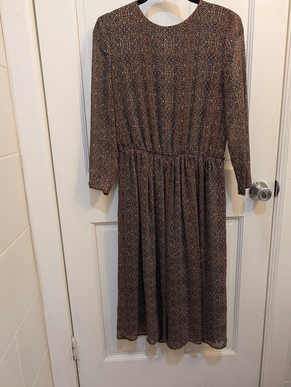 Esprit Women's Long Sleeve Floral Midi Dress
